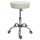 BipiLine gurulós kozmetikai szék állítható magassággal, kör ülőkés, Fehér