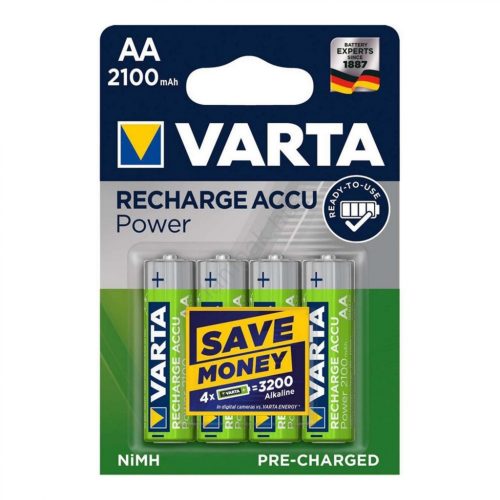 HOME Varta AA Akkumulátor 2100 Mah 4 Db/Csomag RTU