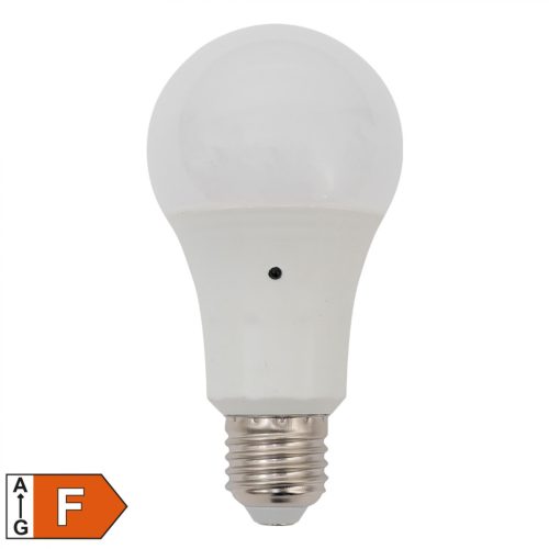 HOROZ LED Fényf., Fényérzékelővel, 10W, E27, 4200K