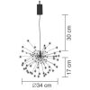 HOME Micro LED-Es Tüzijáték Dekoráció, Melegfehér, 8pr.