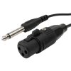 SAL Kézi Mikrofon, Fekete, XLR-6,3mm