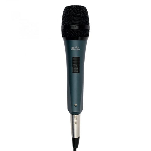 SAL Kézi Mikrofon, Fém, S.Kék, XLR-6,3mm