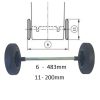 Szemetes Kuka - Hulladékgyűjtő Edény - 120l - Fekete